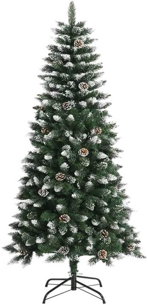 Dirbtinė Kalėdų eglutė su stovu, žalios spalvos, 120cm, PVC