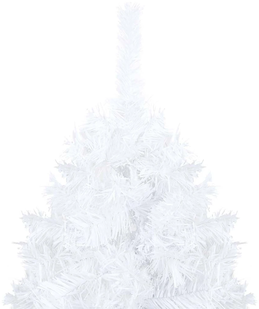 Dirbtinė Kalėdų eglutė su žaisliukais, balta, 120cm, PVC