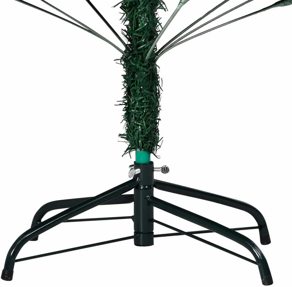 Dirbtinė Kalėdų eglutė su žaisliukais, žalia, 120cm, PVC