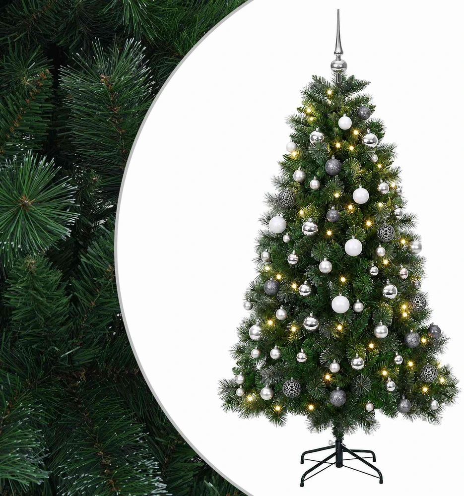 Dirbtinė Kalėdų eglutė su žaisliuku 180 cm 300 LED Šilta balta