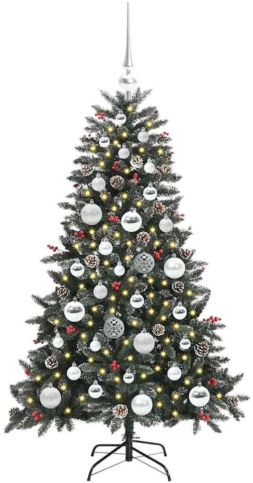Dirbtinė Kalėdų eglutė Žalia 120 cm PVC, plastikas ir plienas