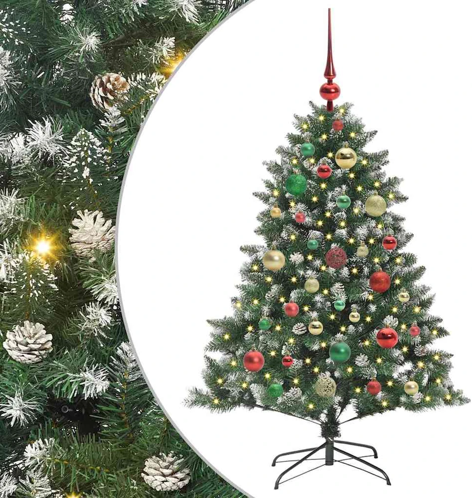 Dirbtinė Kalėdų eglutė Žalia 120 cm PVC, plastikas ir plienas