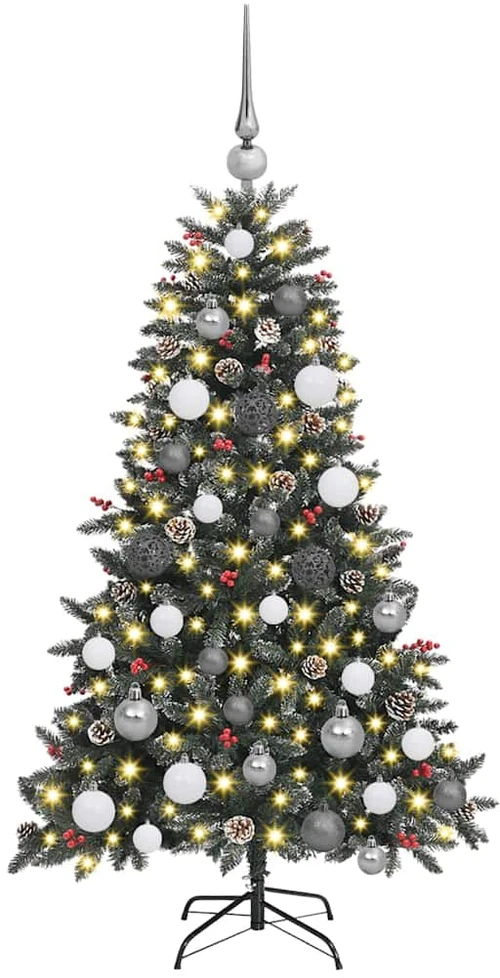Dirbtinė Kalėdų eglutė Žalia 120 cm PVC, plastikas ir plienas