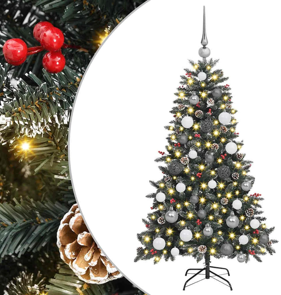 Dirbtinė Kalėdų eglutė Žalia 120 cm PVC, plastikas ir plienas