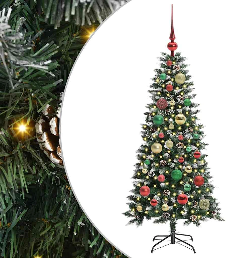 Dirbtinė Kalėdų eglutė Žalia 120 cm PVC, plastikas ir plienas