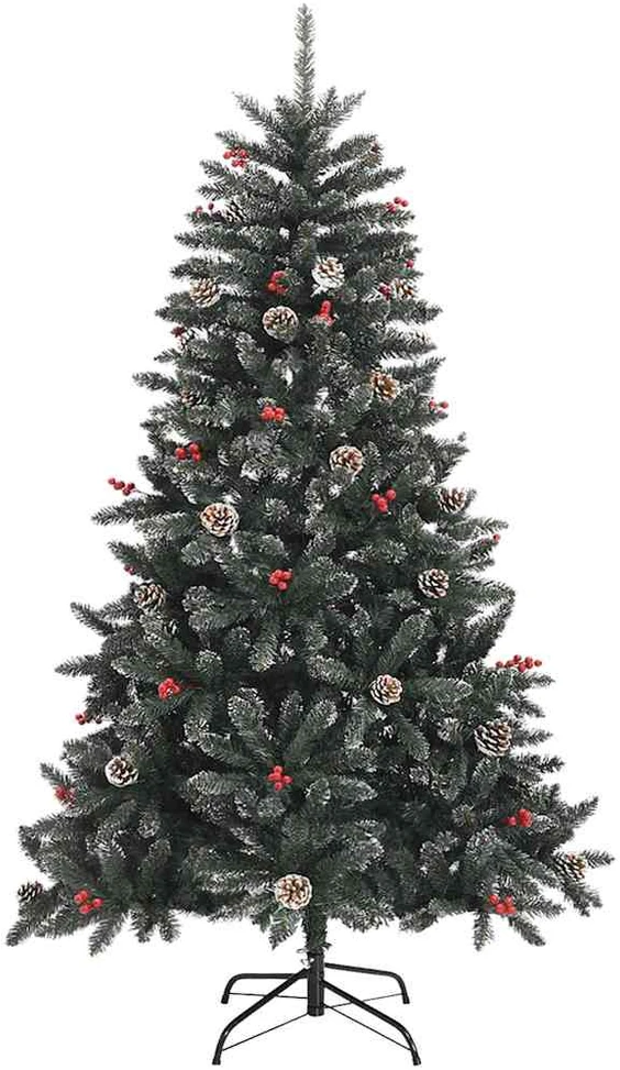Dirbtinė Kalėdų eglutė Žalia 120 cm PVC, plastikas ir plienas