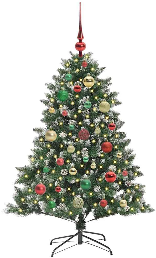 Dirbtinė Kalėdų eglutė Žalia 120 cm PVC, plastikas ir plienas
