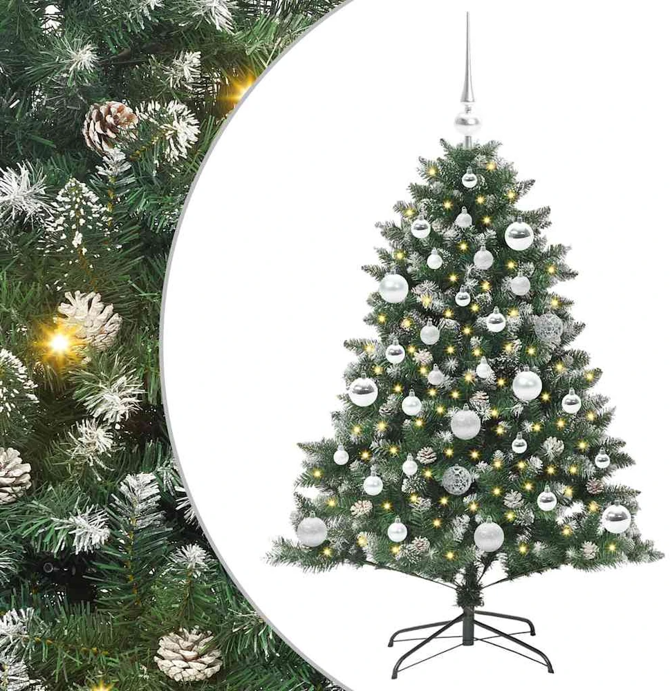 Dirbtinė Kalėdų eglutė Žalia 120 cm PVC, plastikas ir plienas