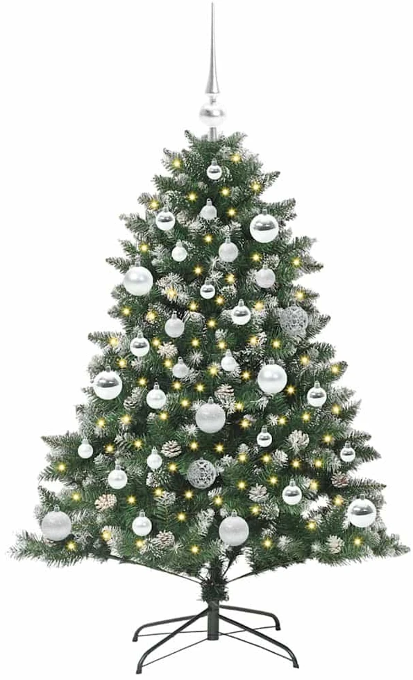 Dirbtinė Kalėdų eglutė Žalia 120 cm PVC, plastikas ir plienas