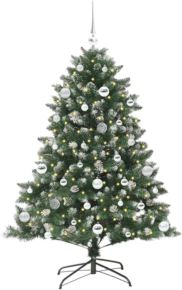 Dirbtinė Kalėdų eglutė Žalia 150 cm PVC, plastikas ir plienas