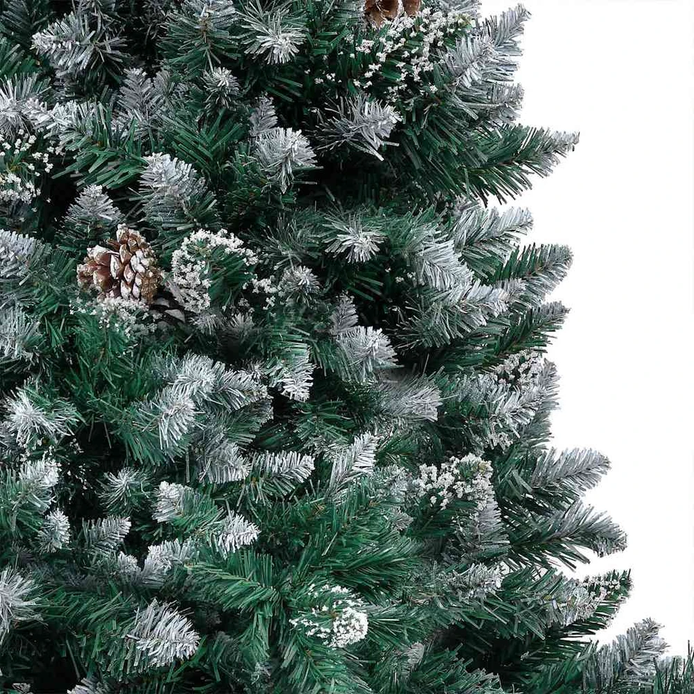 Dirbtinė Kalėdų eglutė Žalia 150 cm PVC ir Plienas ir Plastikas