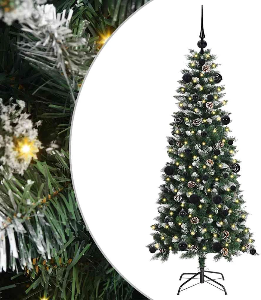 Dirbtinė Kalėdų eglutė Žalia 150 cm PVC, plastikas ir plienas