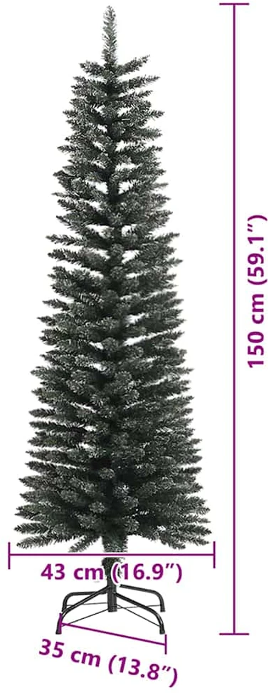 Dirbtinė Kalėdų eglutė Žalia 150 cm PVC, plastikas ir plienas