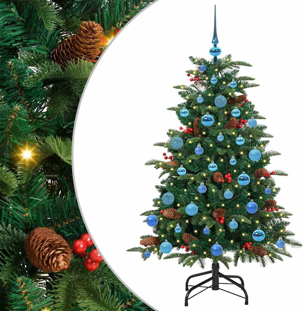 Dirbtinė Kalėdų eglutė Žalia 150 cm PVC ir Metalas ir Plastikas