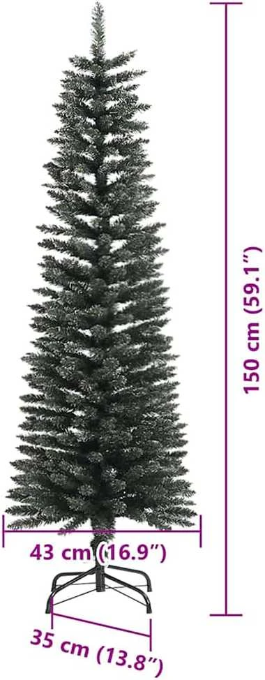 Dirbtinė Kalėdų eglutė Žalia 150 cm PVC, plastikas ir plienas