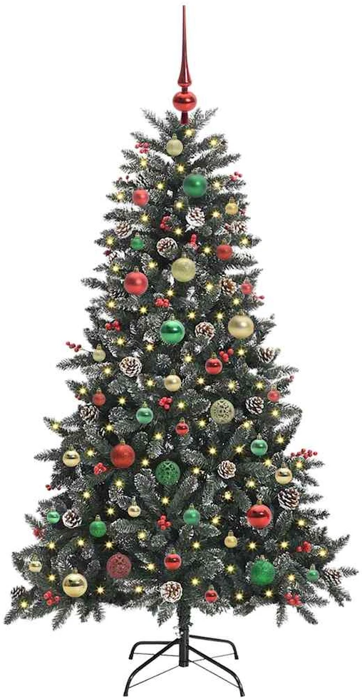 Dirbtinė Kalėdų eglutė Žalia 150 cm PVC, plastikas ir plienas