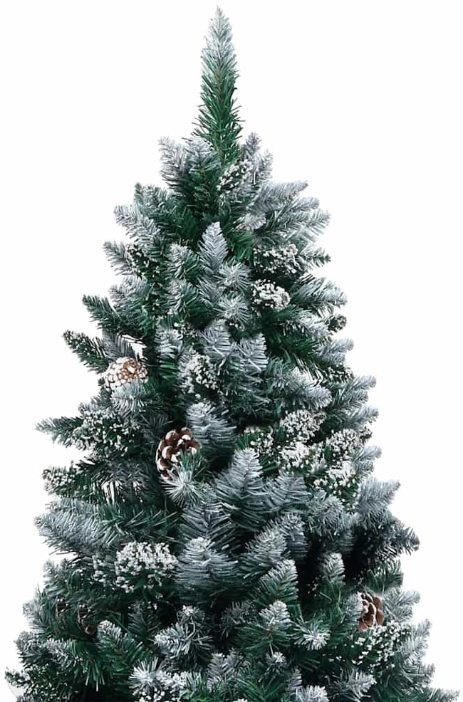 Dirbtinė Kalėdų eglutė Žalia 150 cm PVC ir Plienas ir Plastikas