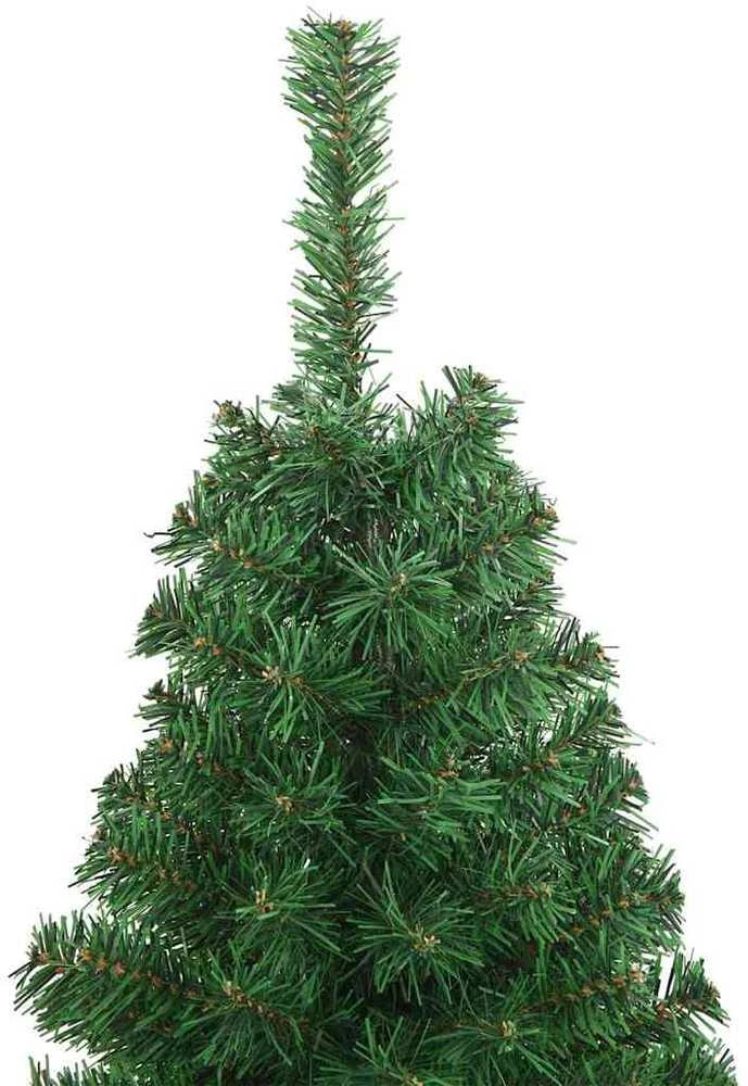 Dirbtinė Kalėdų eglutė Žalia 150 cm PVC ir Plienas ir Plastikas