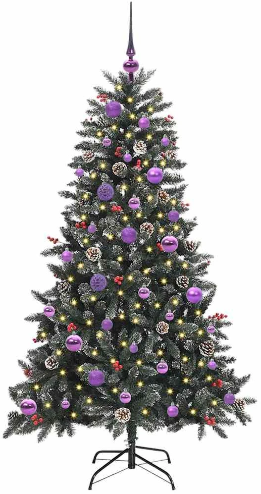 Dirbtinė Kalėdų eglutė Žalia 150 cm PVC, plastikas ir plienas