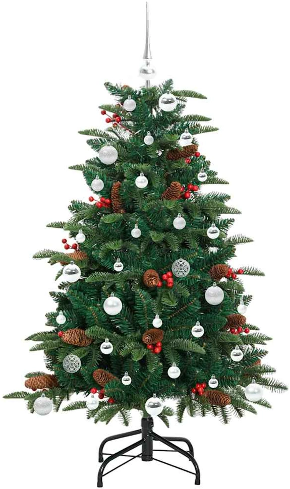Dirbtinė Kalėdų eglutė Žalia 150 cm PVC ir Metalas ir Plastikas