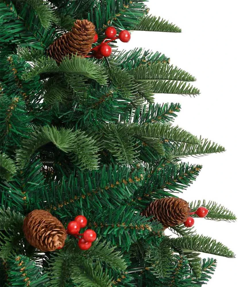 Dirbtinė Kalėdų eglutė Žalia 150 cm PVC ir Metalas ir Plastikas