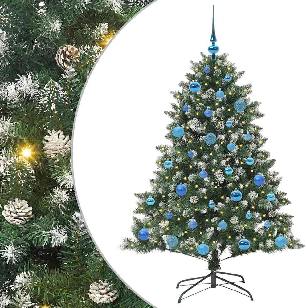 Dirbtinė Kalėdų eglutė Žalia 150 cm PVC, plastikas ir plienas