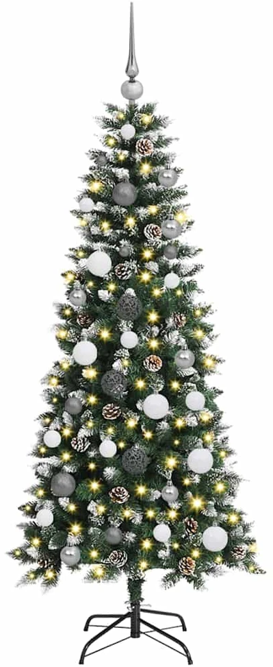 Dirbtinė Kalėdų eglutė Žalia 150 cm PVC, plastikas ir plienas