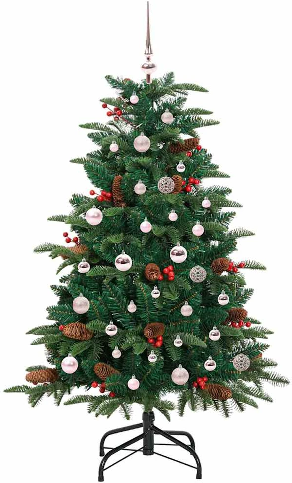 Dirbtinė Kalėdų eglutė Žalia 150 cm PVC ir Metalas ir Plastikas