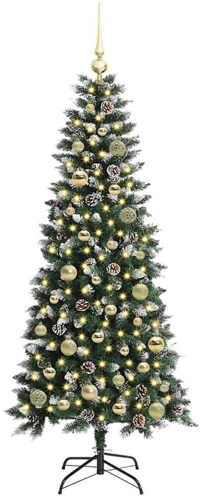 Dirbtinė Kalėdų eglutė Žalia 150 cm PVC, plastikas ir plienas