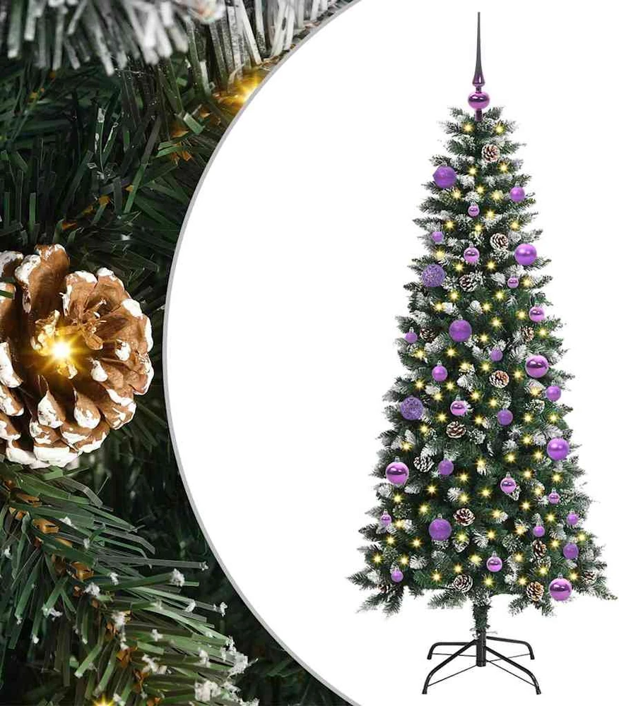 Dirbtinė Kalėdų eglutė Žalia 150 cm PVC, plastikas ir plienas