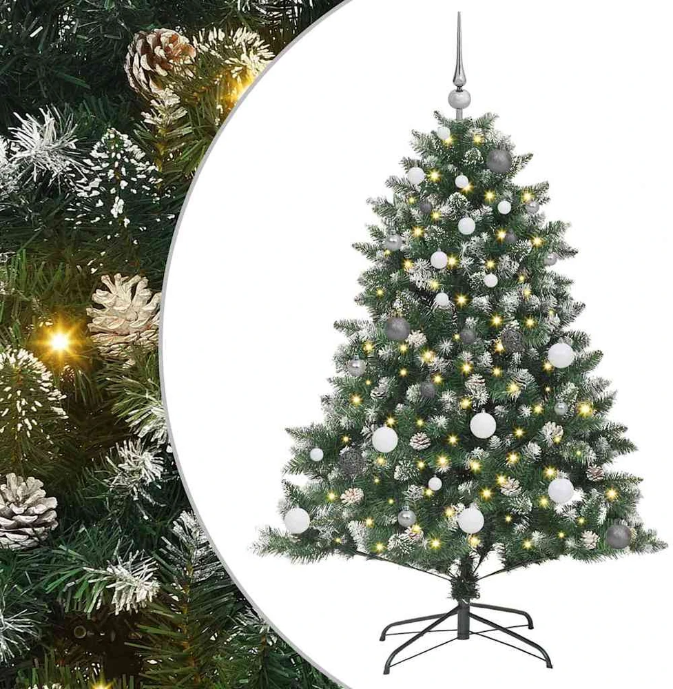 Dirbtinė Kalėdų eglutė Žalia 150 cm PVC, plastikas ir plienas