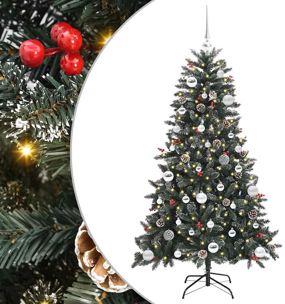 Dirbtinė Kalėdų eglutė Žalia 150 cm PVC, plastikas ir plienas