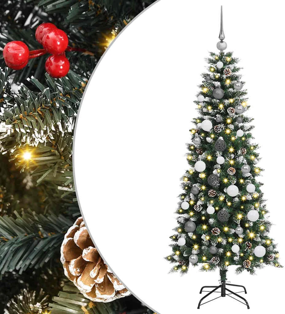 Dirbtinė Kalėdų eglutė Žalia 150 cm PVC, plastikas ir plienas