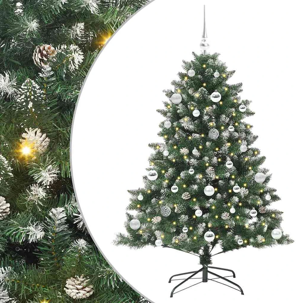 Dirbtinė Kalėdų eglutė Žalia 150 cm PVC, plastikas ir plienas