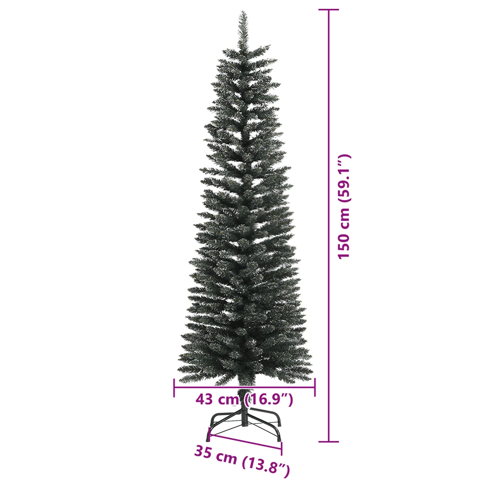Dirbtinė Kalėdų eglutė Žalia 150 cm PVC, plastikas ir plienas
