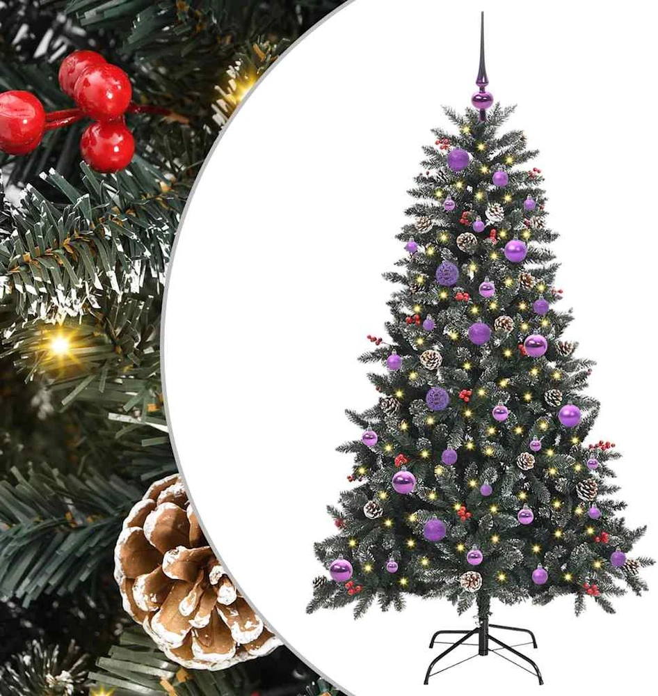 Dirbtinė Kalėdų eglutė Žalia 150 cm PVC, plastikas ir plienas