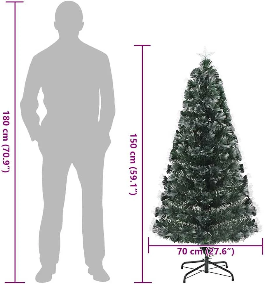 Dirbtinė Kalėdų eglutė Žalia 150 cm PVC