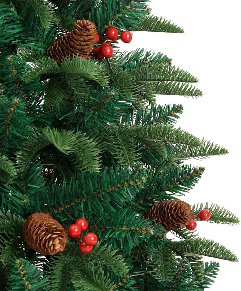 Dirbtinė Kalėdų eglutė Žalia 150 cm PVC ir Metalas ir Plastikas