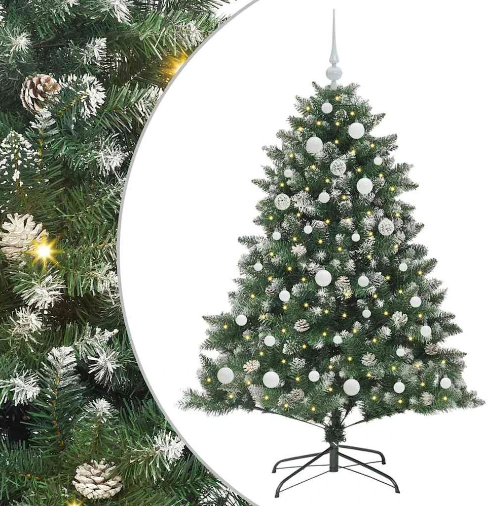 Dirbtinė Kalėdų eglutė Žalia 150 cm PVC, plastikas ir plienas