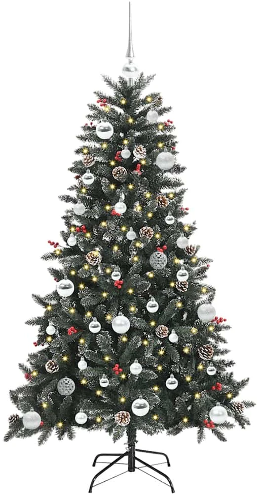 Dirbtinė Kalėdų eglutė Žalia 150 cm PVC, plastikas ir plienas