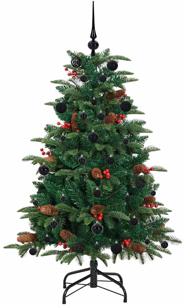 Dirbtinė Kalėdų eglutė Žalia 150 cm PVC ir Metalas ir Plastikas