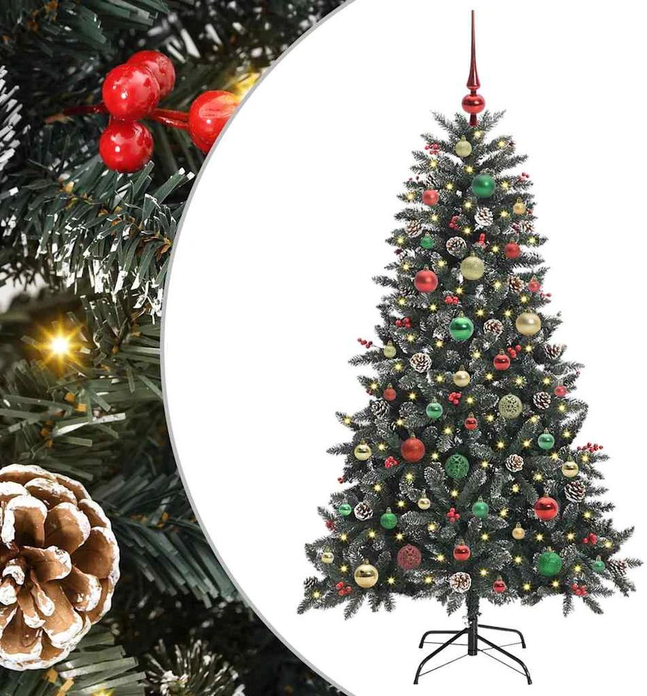 Dirbtinė Kalėdų eglutė Žalia 150 cm PVC, plastikas ir plienas
