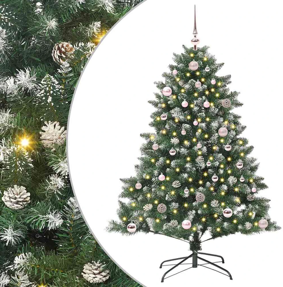 Dirbtinė Kalėdų eglutė Žalia 150 cm PVC, plastikas ir plienas