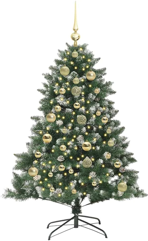 Dirbtinė Kalėdų eglutė Žalia 150 cm PVC, plastikas ir plienas