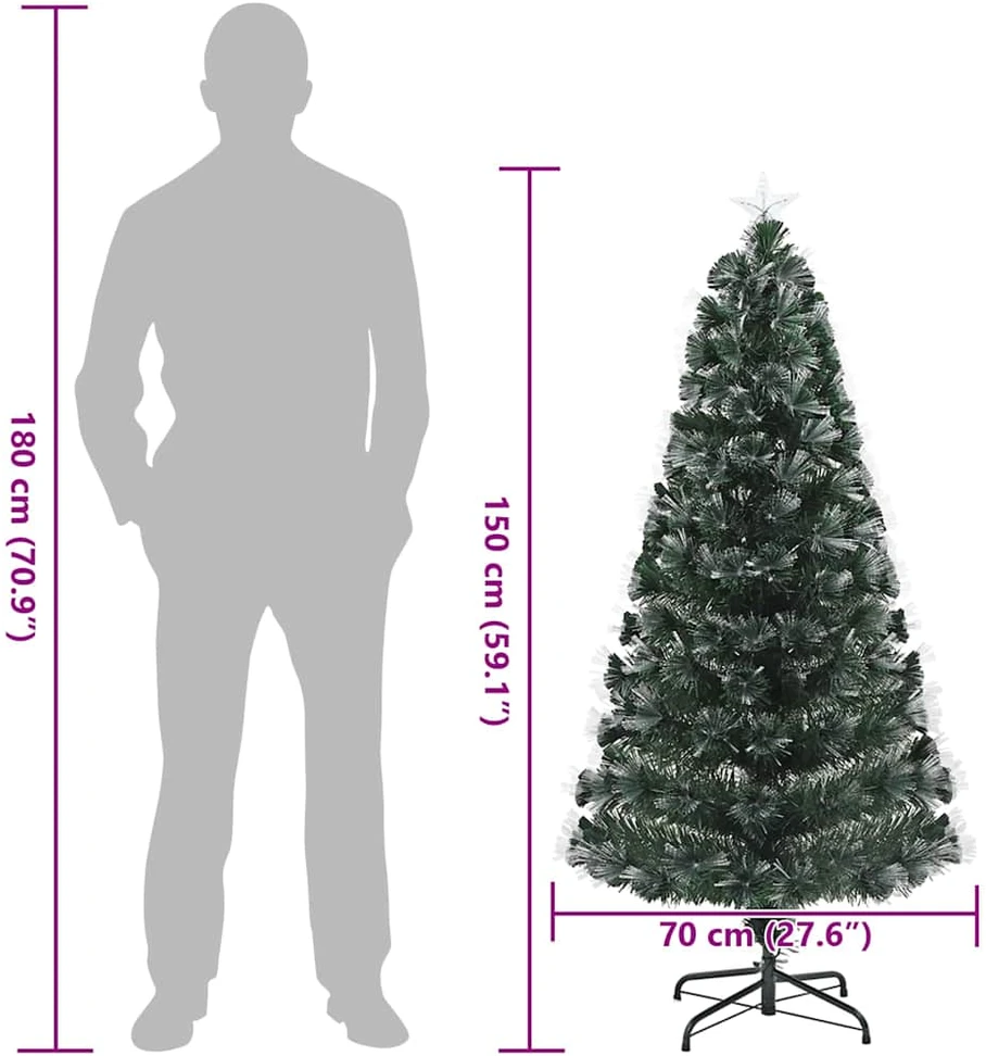 Dirbtinė Kalėdų eglutė Žalia 150 cm PVC