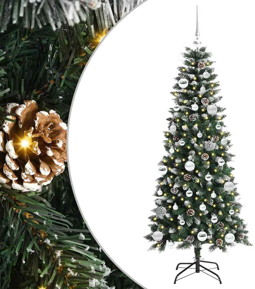 Dirbtinė Kalėdų eglutė Žalia 150 cm PVC, plastikas ir plienas