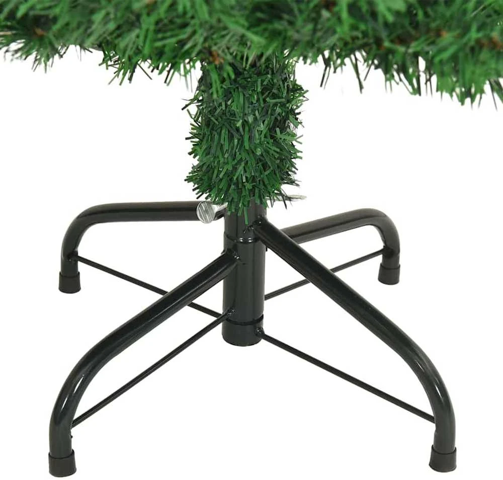 Dirbtinė Kalėdų eglutė Žalia 150 cm PVC ir Plienas ir Plastikas