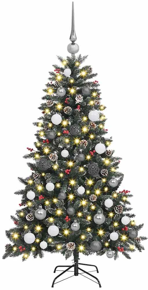 Dirbtinė Kalėdų eglutė Žalia 150 cm PVC, plastikas ir plienas