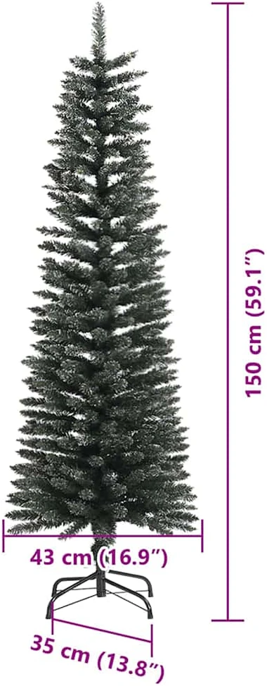 Dirbtinė Kalėdų eglutė Žalia 150 cm PVC, plastikas ir plienas