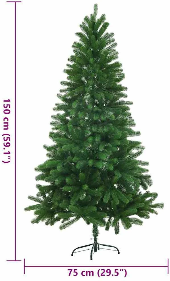 Dirbtinė Kalėdų eglutė, žalia, 150cm, tikroviški spygliai